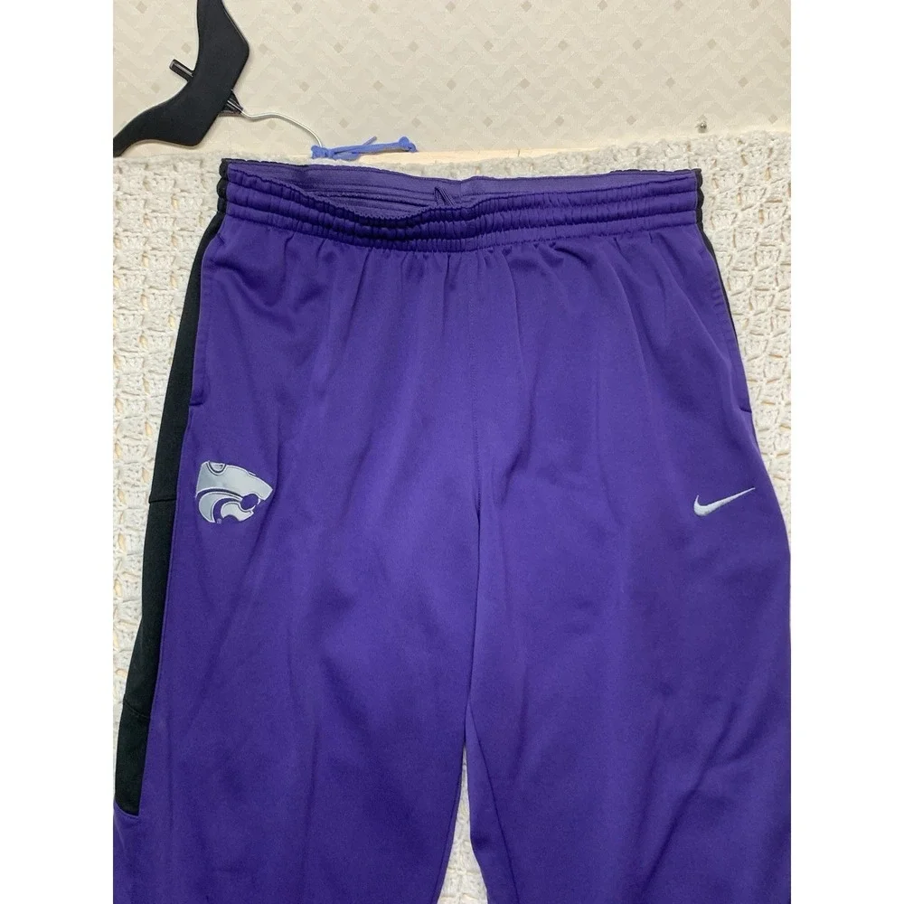 Kansas State Wildcats Nike Therma-Fit Athletic Pants Mens 2XL Purple Black‎